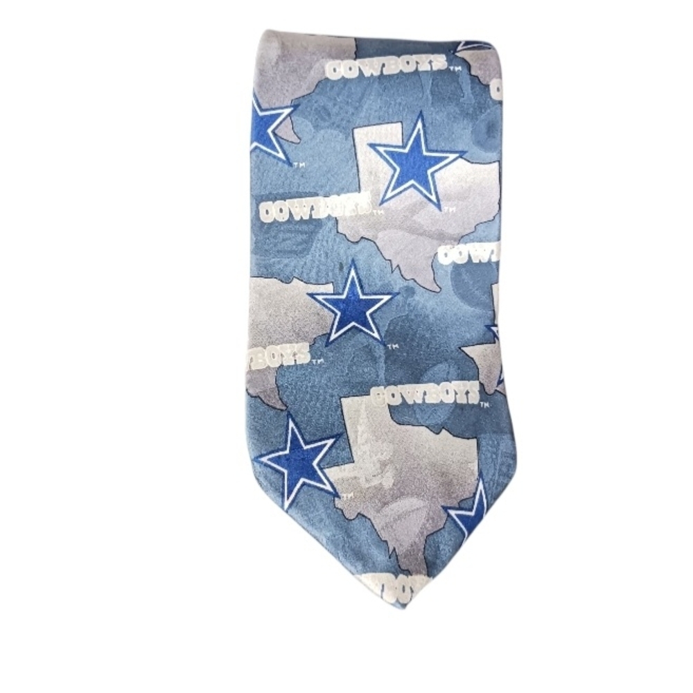 Vintage Dallas Cowboys NFL Team Silk Tie Collectible Fan Gear